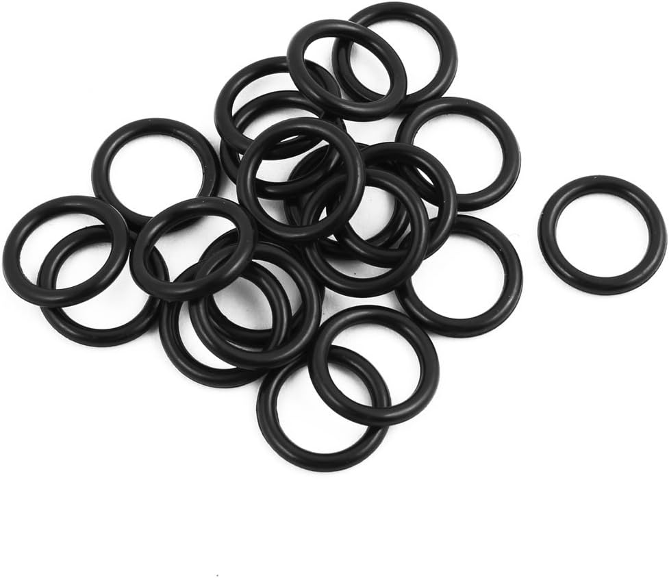 Aexit 20 Pcs Black 9mmx1.8mm Oil Resistant Sealing Ring O-shape NBR Rubber Grommets (896af92bc6d3830a8fde557aa8faea66)