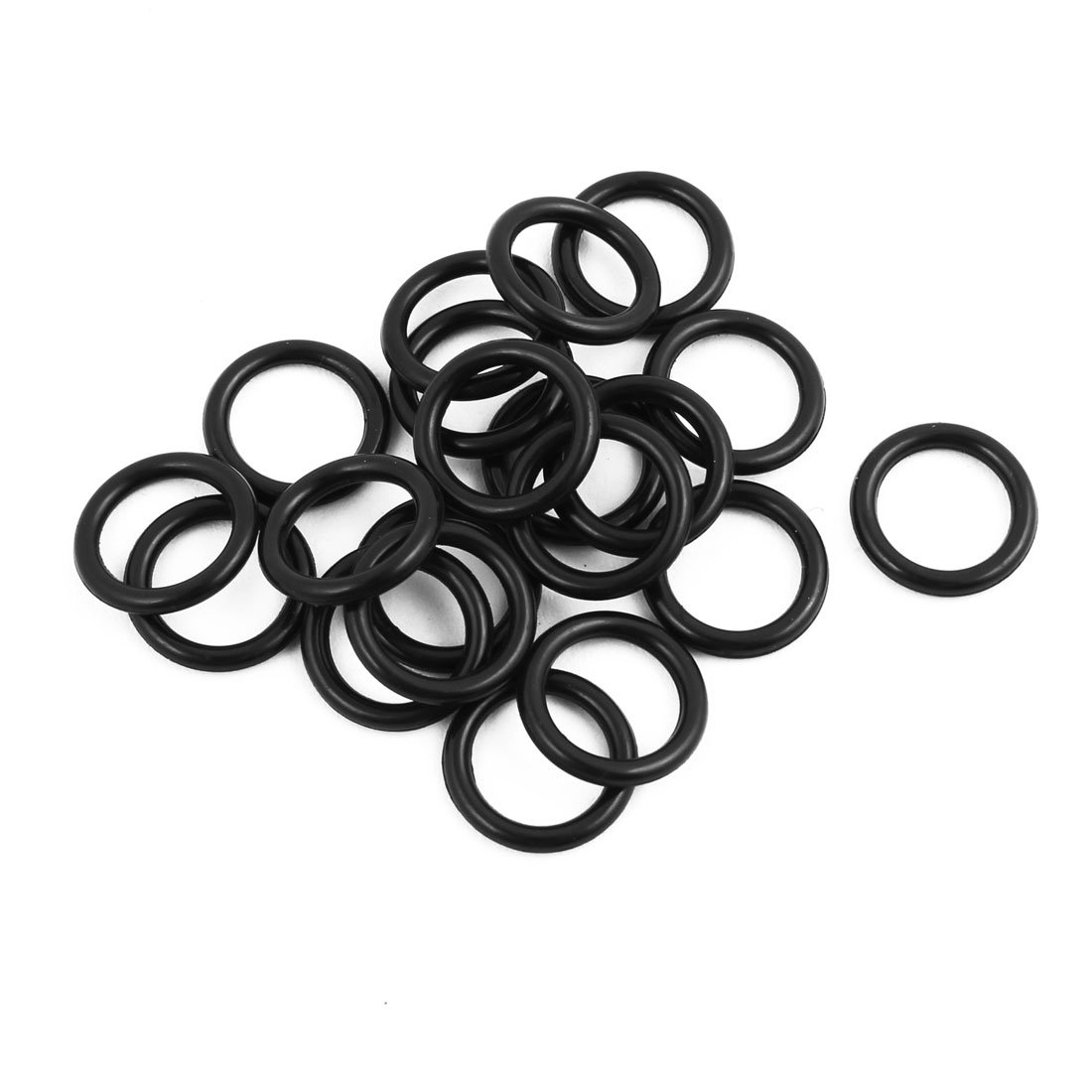 Aexit 20 Pcs Black 9mmx1.8mm Oil Resistant Sealing Ring O-shape NBR Rubber Grommets (896af92bc6d3830a8fde557aa8faea66)