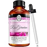 Oil of Youth Rose Geranium Essential Oil 4 oz – Pure Therapeutic Grade Aromatherapy Oil for Skin & Diffuser