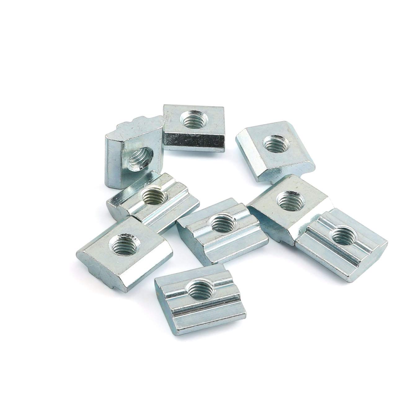 PZRT 12PCS 30 Series M8 T-Nut Sliding Nut T-Slot Nut for Aluminum Extrusion Profile 3030 Series Slot Groove 8mm