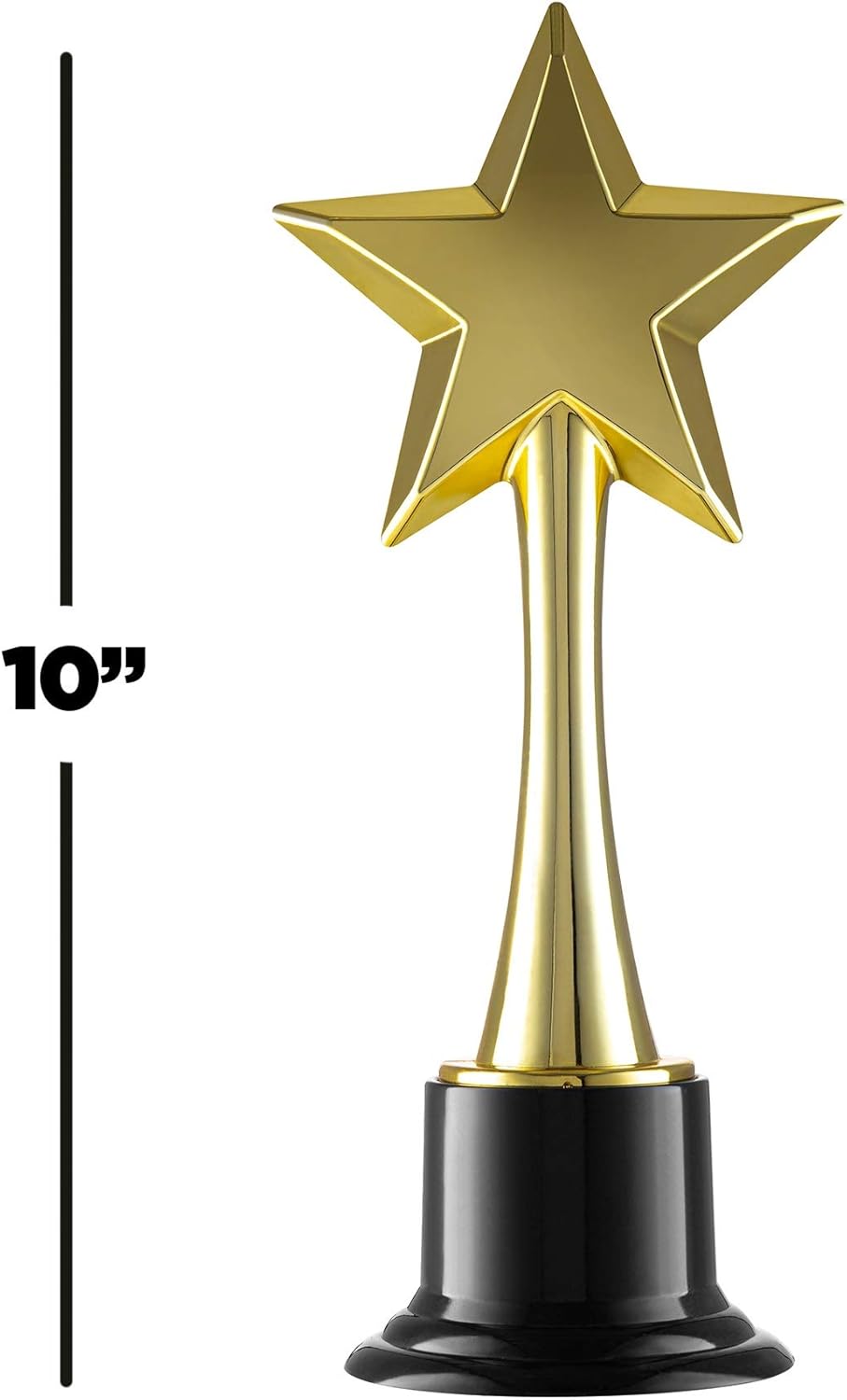 Prextex 10-Inch Gold Star Award Trophy for Trophy Awards and Party Celebrations, Award Ceremony and Appreciation Gift : Sports & Outdoors