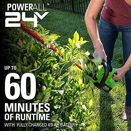 Greenworks 24V 22" Cordless Laser Cut Hedge Trimmer, Tool Only Pricepulse
