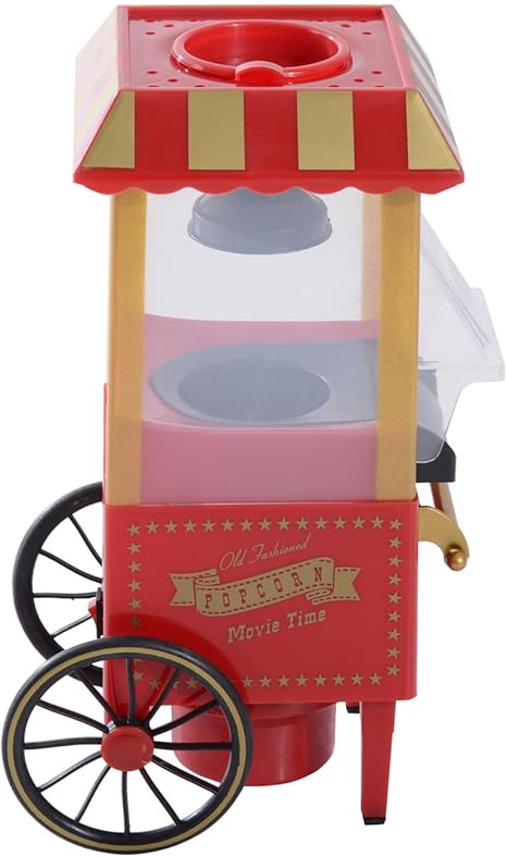 HOMCOM Palomitero Vintage Máquina de Palomitas de Maíz Portátil ...