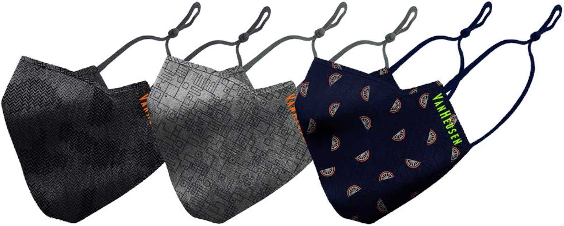 Van Heusen Men Cool It Face Mask with Antibacterial Protection (Pack of