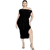 City Chic Womens Midi Cocktail Dress - Paloma