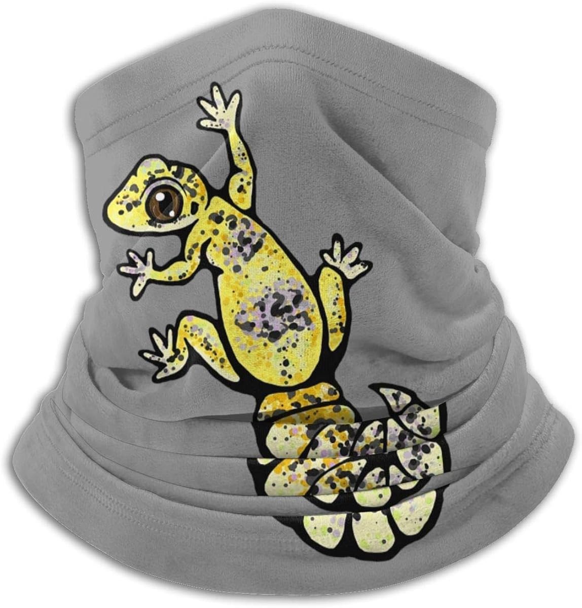 Not applicable Yellow Leopard Gecko Neck Gaiter Warmer Máscara a prueba de viento Polvo Ropa