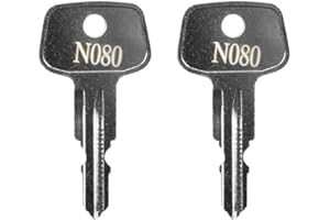 Hugexpen N080 Key Replacement for Thule Rack Core, Key Cylinder for Bike Rack Lock, Roof Cargo Lock, Roof Rack Locks, Cross Bars, Towers, Ski Rack Etc