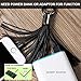 Lightning USB Leather Tassel Key Chain iPhone Charger, Compatible Cable with 7-Inch 2.4 Amp ChargeSync Cable for iPhone, iPad (Black)
