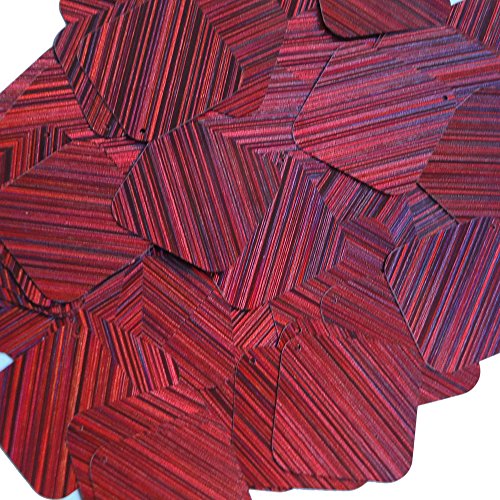 Sequin Red Wine Burgundy Square Diamond 1.5 inch City Lights Reflective Couture Loose Paillettes. Made in USA.