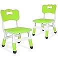 JIAOQIU Kid Chairs Indoor 3 Level Adjustable Suitable for Children Age 2-6. Toddler Chairs Maximum Load-Bearing 220LBS for Family Classroom and Nursery Kids Activity Chair Set
