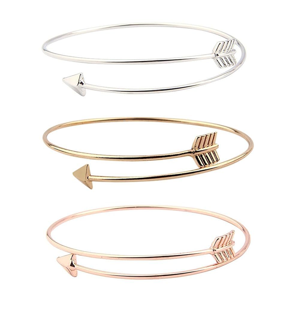 Stacking Arrow Bracelet Bangle Arrow Cuff Bracelet for Mother's Day (3