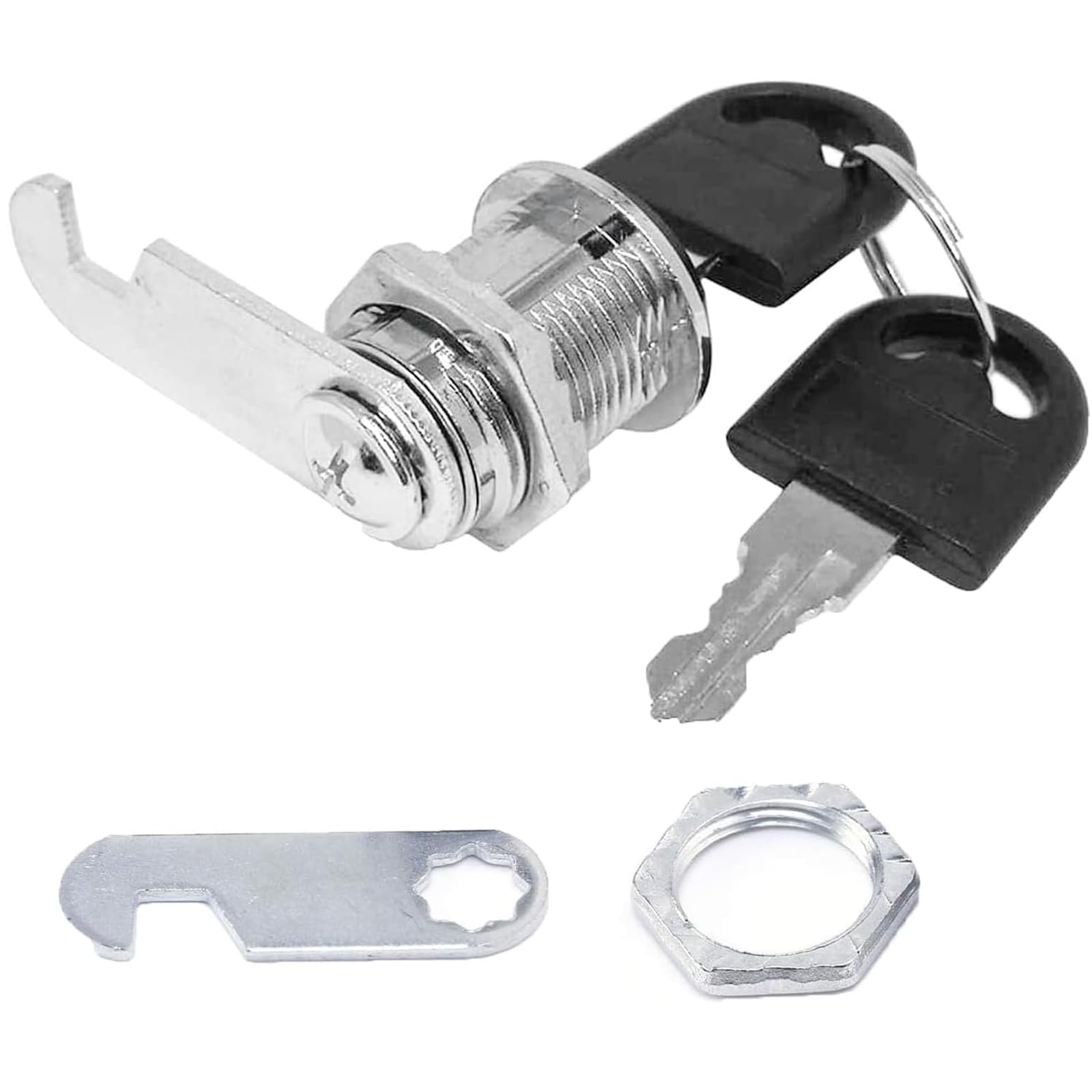 (Pack of 10) Mailbox Turning Tongue Lock File Cabinet Lock 20mm Open Type