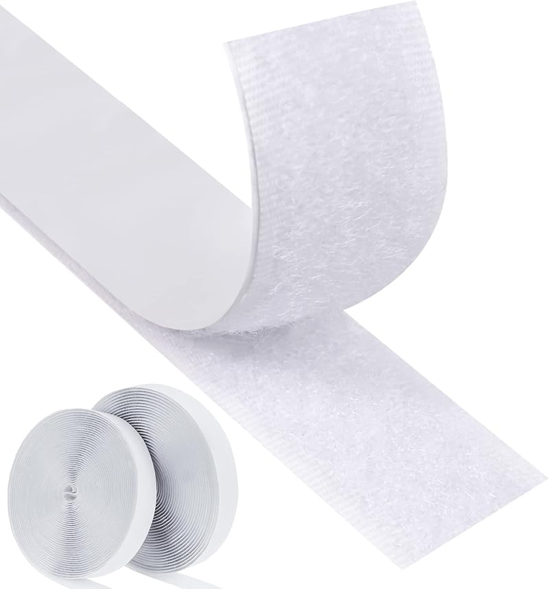 Faburo 8M Self Adhesive Hook and Loop Strip Tape Set