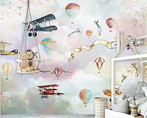 Decoración de la habitación de los niños personalizados papel tapiz de