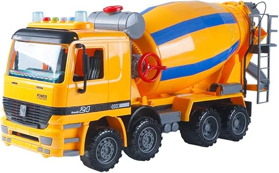 Amazon Co Jp Zhuanyiyi 音楽ミキサー玩具 音と光のセメントタンカードラム大きな子供のおもちゃのカーモデルエンジニアリング車のおもちゃ スポーツ アウトドア