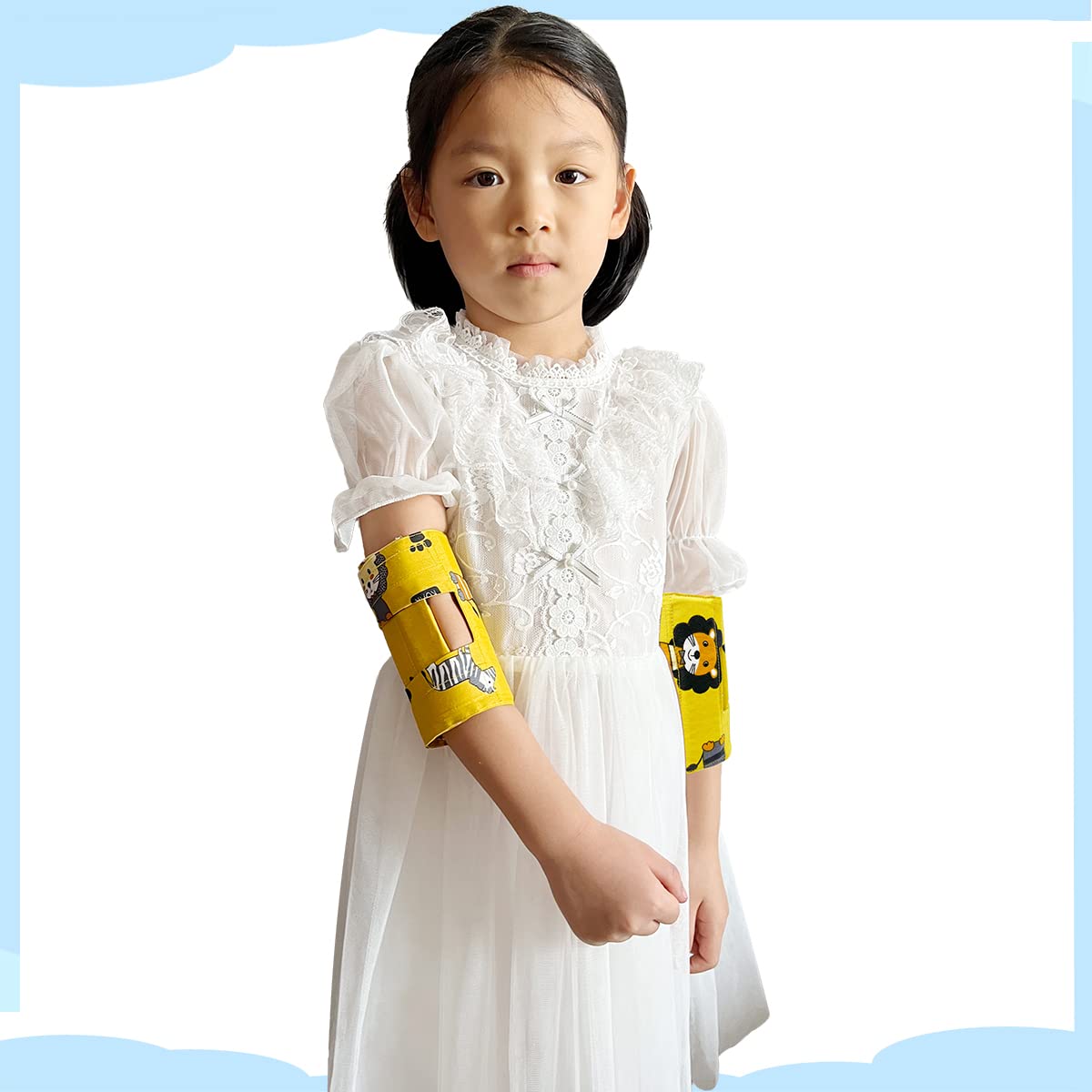 Heyshapeing Prevent Scratching Face, Thumb Sucking Habit, Pulling IV Tubes Elbow Immobilizer Splint & Arm Restraint Wrap for Babies Kids-Prevent HAND-TO-FACE habits (Small-2PCS)