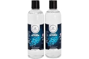 Vegetable Glycerin 2 Pack, Pure VG, USP Kosher Food Grade VG Liquid for Soaps, Lotions, Moisturizers, Solvents, 500mL by Compass Laboratory