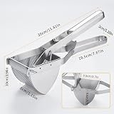 Shoxil Potato Ricer Press 12 Inch Stainless Steel Masher Good Grip Professional view 6