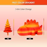 ERYONE Matte PLA Filament 1.75mm 1kg Gradient Maple Leaf Red Yellow view 2
