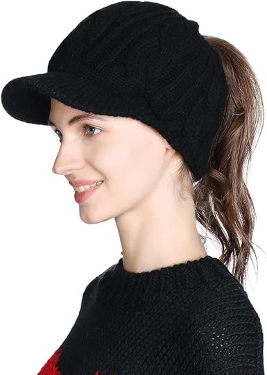 winter hat with a bill