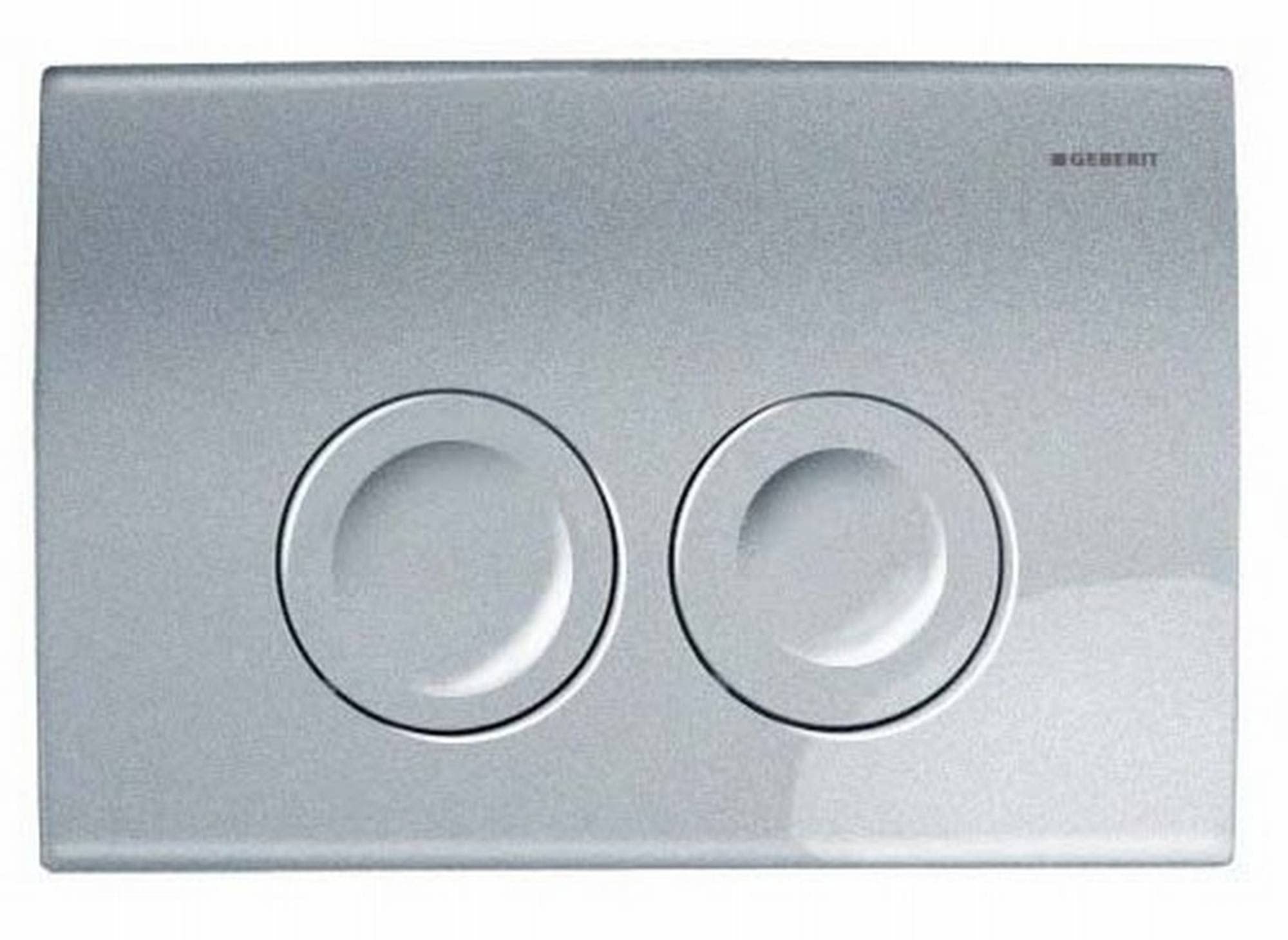 GEBERIT GEB115125461 Chrome Plated DELTA21 Silky Lustre Push Plate - Clear