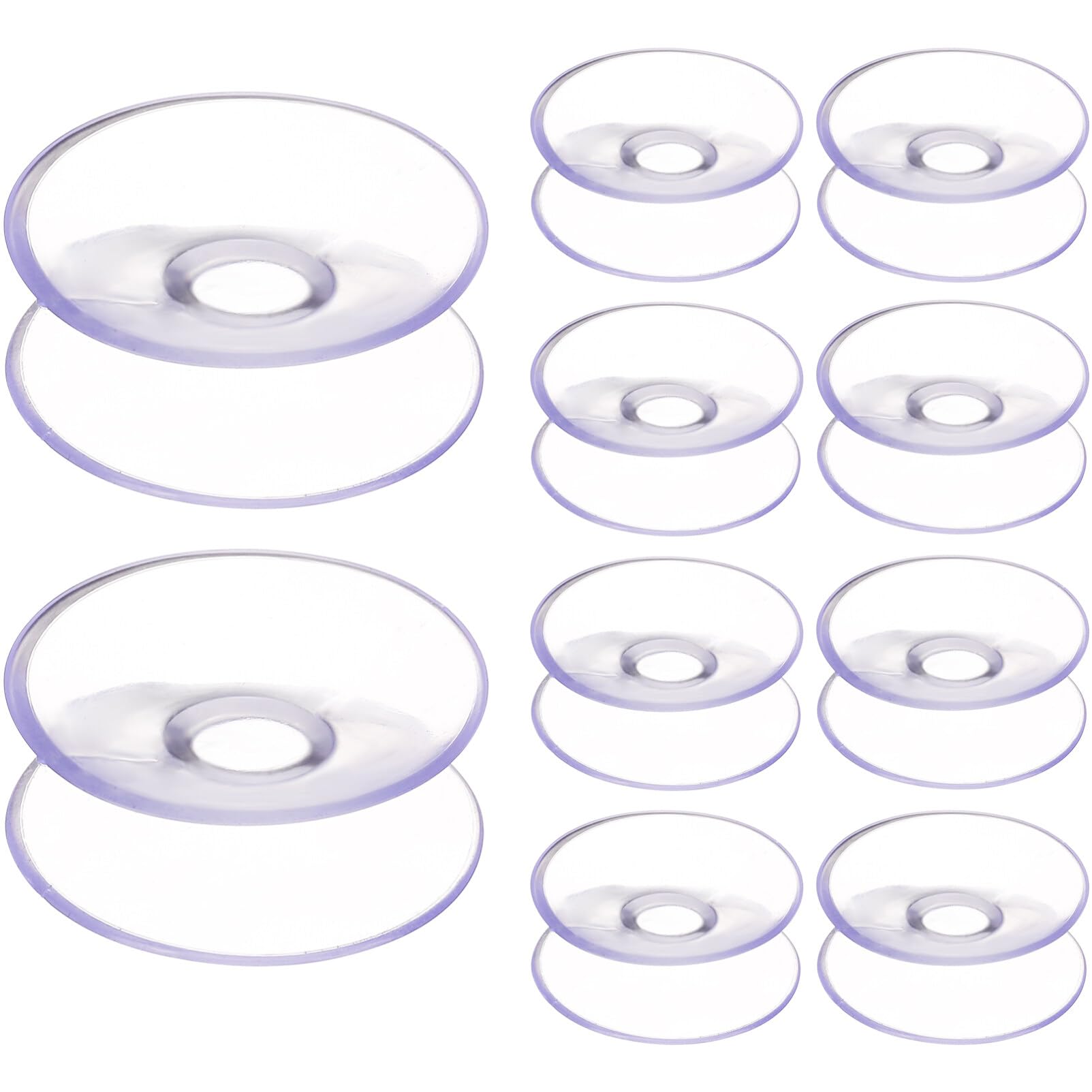 Winomo Double-Sided Suction Cups Sucker Pads for Glass Plastic 30 mm 10pcs