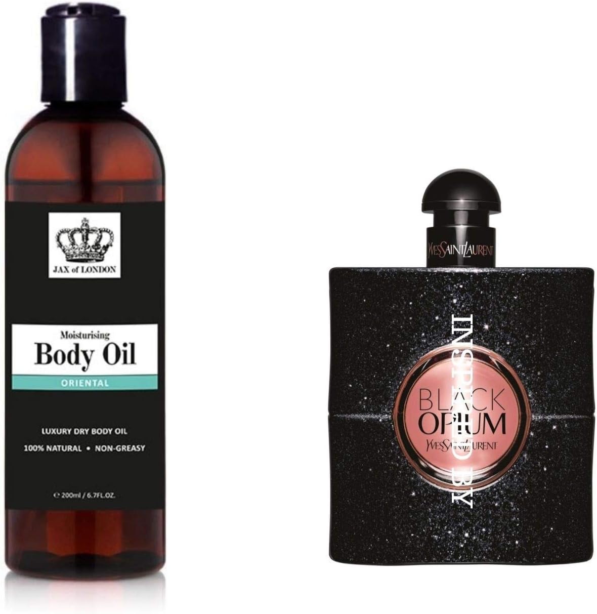 Tom Ford Black Orchid Inspired 100% Natural Scented Quick Drying Body Oil 200ml By Jax of London - Image 3