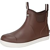 YUHITYGZGS Men's Deck Boots Waterproof Rubber Boots for Men, High Grip Neoprene Saltwater Boating Ankle Rain Chelsea Boot High-Performance Non-Slip Fishing Boots Shoes for Farming Garden Work Outdoor
