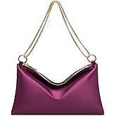 oscaurt Women's Evening Handbag Satin Shoulder Bag Purse for Prom Engagement Cocktail Party Wedding