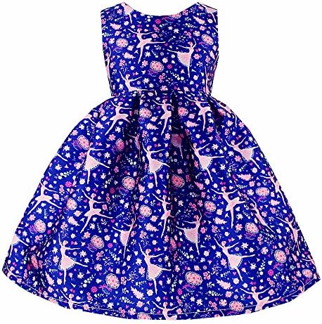 Kseniya Kids Big Little Girls' Dresses Ballet Dancer Print Girl Sleeveless Dress 12-14y Purple