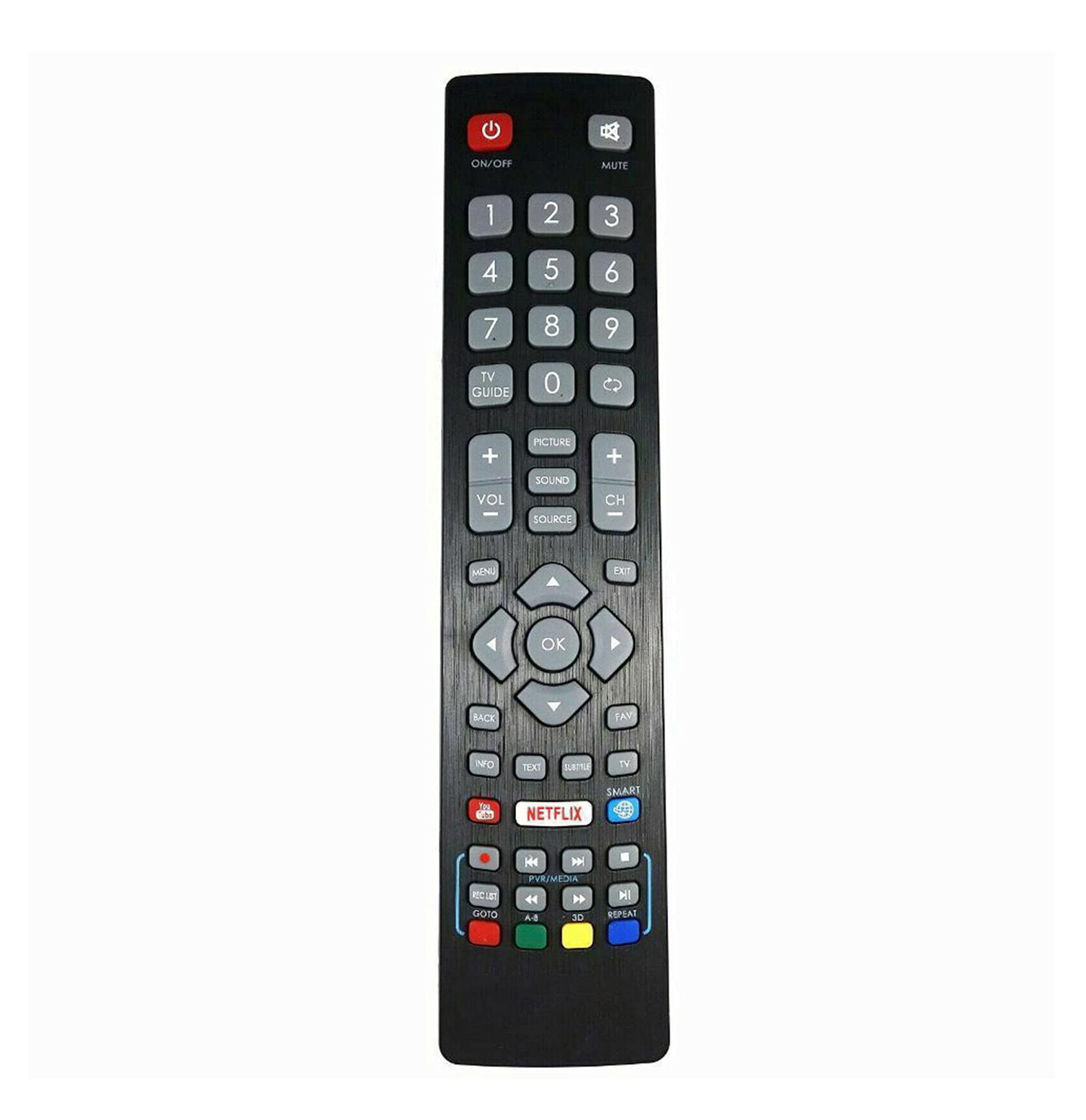 AULCMEET BLF/RMC/0008 BLF/RMC/0011N BLF/RMC/0009 Replace Remote fit for Blaupunkt Smart TV 43/134M-GB-11B-FEGUX-UK 43134MGB11BFEGPXUK 43-134M-GB-11B-FEGPX-UK 49/148M-GB-11B-FEGPX-UK