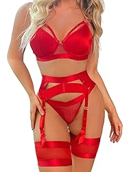 Kaei&Shi Garter Belt Thong Lingerie For