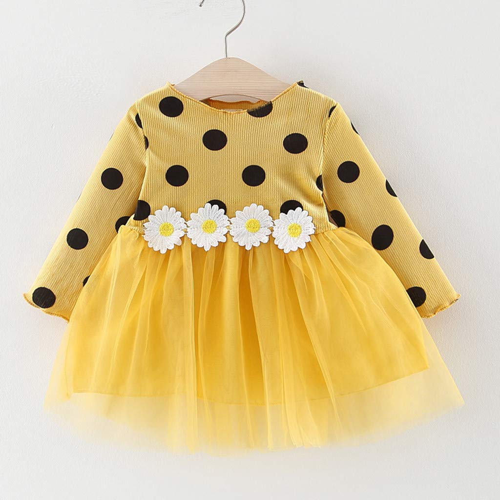 Vestidos para Bebés Niñas Bautizo Recién Nacida Otoño Invierno PAOLIAN  Vestidos Tul Niñas Manga Larga Fiesta Elegantes Vestir Lunares Ropa Niñas  Bebés Princesa Casual Flores 6 Meses-3 Años Vestidos Bebé  futakuchi-hakata.com