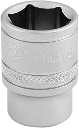 Draper 16540 14mm 3/8 Inch Square Drive 6 Point Socket Blue