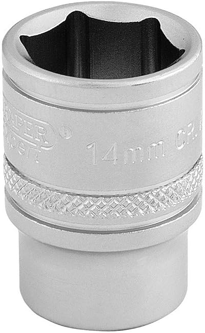 Draper 16540 14mm 3/8 Inch Square Drive 6 Point Socket Blue