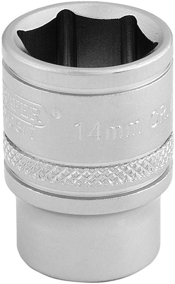 Draper 16540 14mm 3/8 Inch Square Drive 6 Point Socket Blue