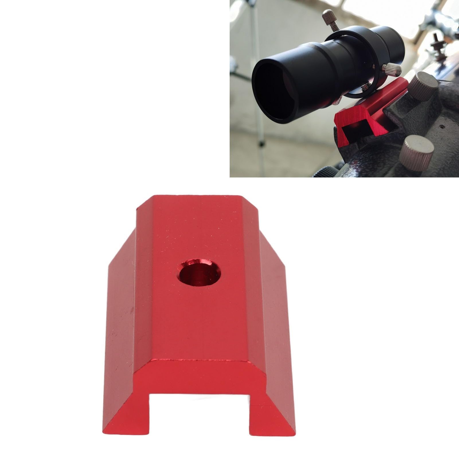 CCYLEZ 43mm Dovetail Rail Plate, Aluminium Alloy Dovetail Plate, Dovetail Bar with 1/4 Inch Thread for Telescope Finder Scope Base Expansion