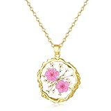 Hefestus Birth Flower Necklaces for Women,March