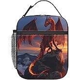 VANZEV Lunch Box for Women Men, Dragon Insulated Lunch Box Reusable Portable Lunch Bag Cooler Tote Waterproof Lunch Container for Office Picnic Work Travel Hiking