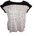 Calvin Klein Womens Blouse, Medium, Blk/White