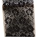 6.2 Inch Stretch Lace Trims Floral Embroidered Elastic Fabric for Garment and DIY Craft Supply by 5 Yards (Black)