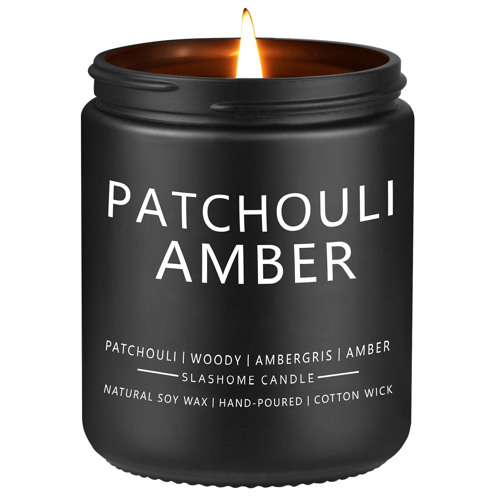 Photo 1 of Candles for Men, Patchouli Amber Candle for Home Scented, 50+ Hour Lasting Candles Clearance, Soy Candle s Not Toxic, Perfect Gifts for Men-Birthday, Anniversary and Thanksgiving, etc., 7 Oz