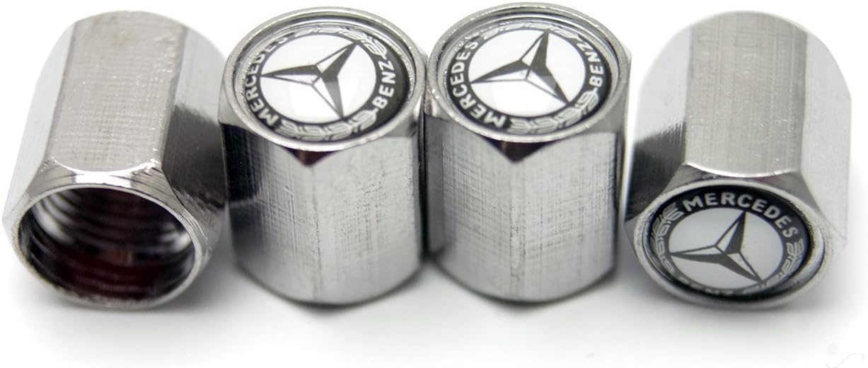 HYFML Zinc Alloy Valve Cap for Decorative Accessory A Set of Four Pcs