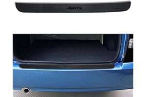 JSORUM Car Rear Bumper Protector Guard, Universal Rubber Scratch-Resistant Trunk Door Sill Protector, Car Exterior Accessories Scratch-Resistant Rubber Guard Fit for Cars, SUVs (Black-Sports)