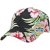 Floral Hawaiian Cotton Twill Adjustable Snapback Baseball Caps
