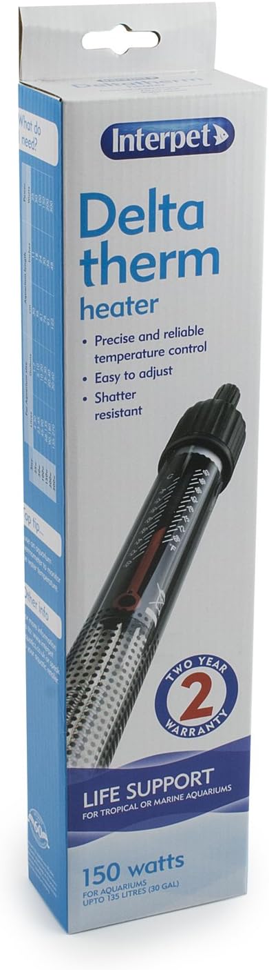 Interpet Deltatherm Aquarium Fish Tank Heater, Adjustable, for Tropical and Marine 150 W, for aquariums up to 135 litres, Black - Image 4