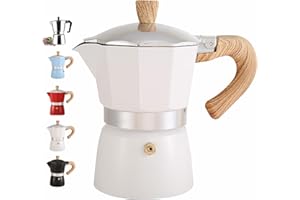 DITOSH 6 Cup 300ML 10oz Aluminum Espresso Stovetop Coffeemaker Percolator Italian Coffee Maker Moka Express Classic Cafe Maker for Italian and Cuban Café Brewing, Greca Coffee Maker