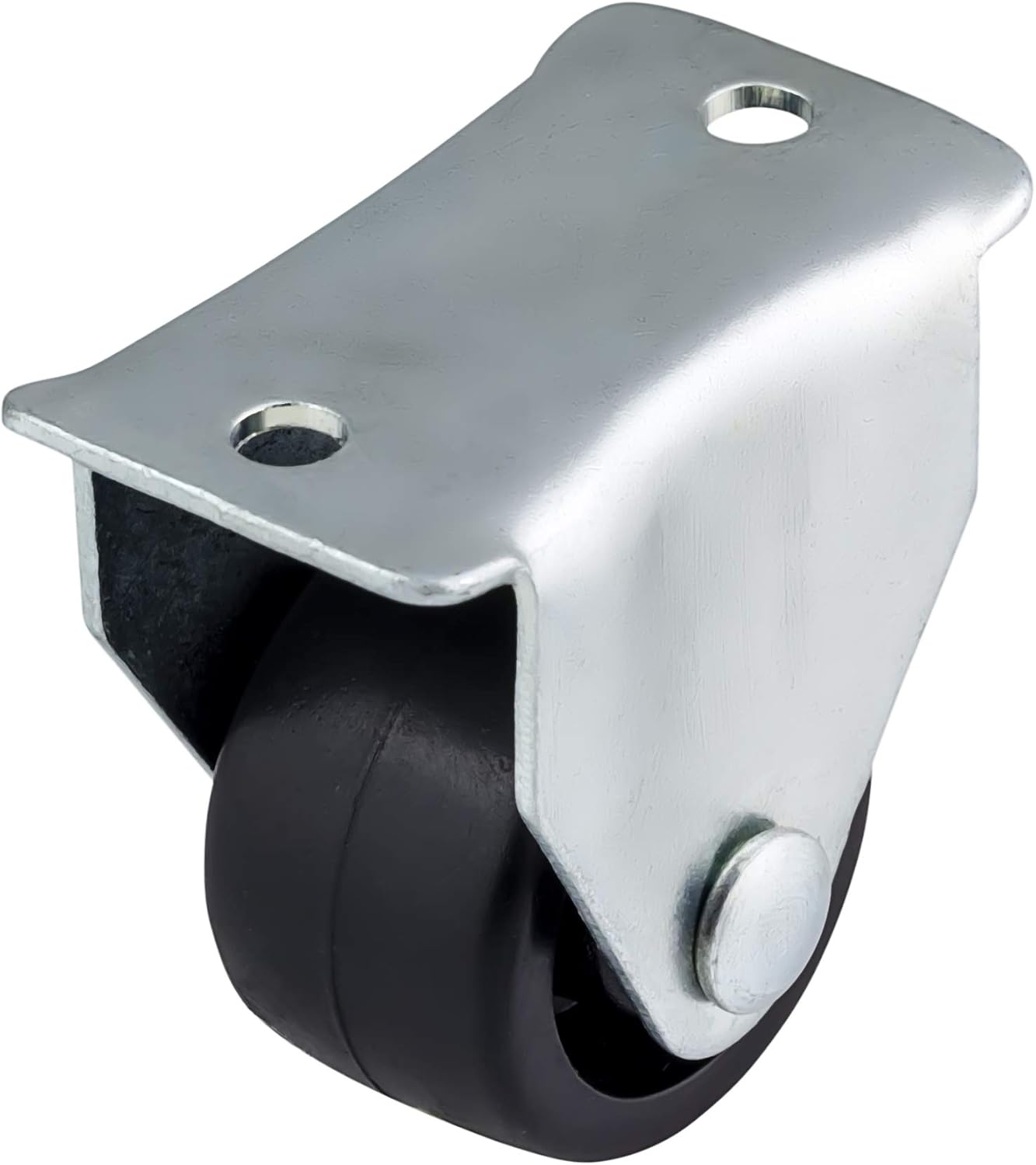 Qty. 4 x 25mm Fixed Mini Castors - Furniture, Appliance & Equipment Small Black Plastic Wheels by Bulldog Castors - Max 50Kg Per Set - Image 3