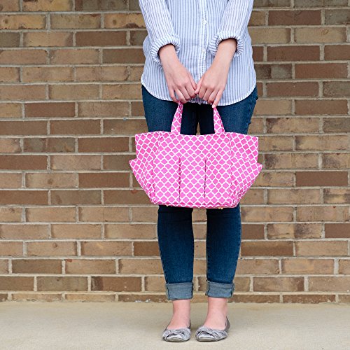 Small Garden Tote Bag, Utility Bags for Gardening, Car Totes, Organization, (Pink)