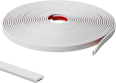 JSIWOTH Peel and Stick Moulding Trim White PVC Self Adhesive Wall Trim